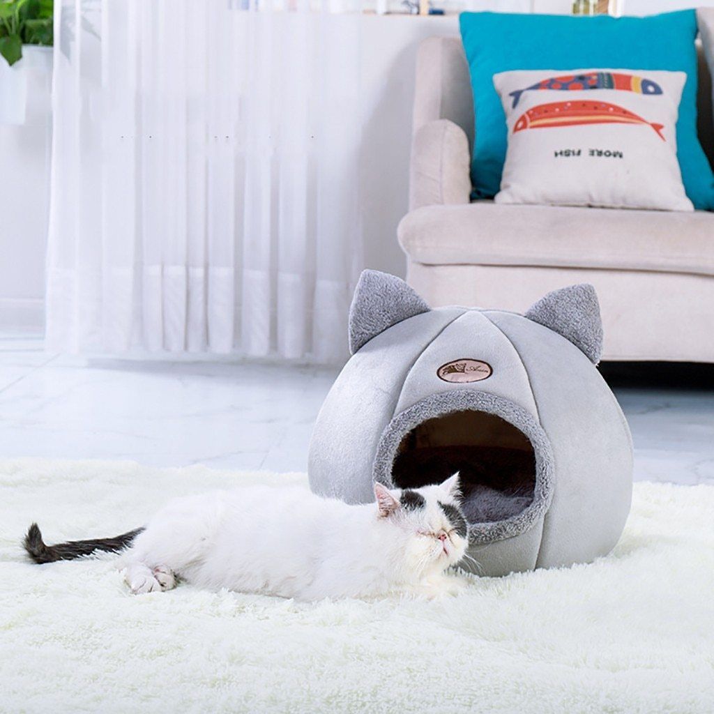 ComfyHouse™ - Niche pour chat ultra confortable - amour de chats